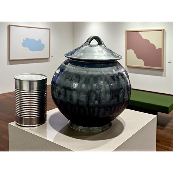 Brad Tucker Studio Pottery Lidded Jar Vase Blue Glaze Handmade Stoneware Art - Picture 9 of 10